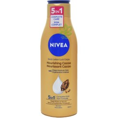 تصویر لوسیون بدن مغذی عمیق پوست خشک با کره کاکائو 250 میل نیوآ – nivea 