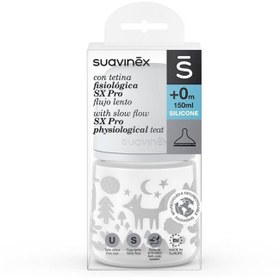 تصویر شیشه شیر سری پهن 150 میل سواوینکس Suavinex طرح روباه 