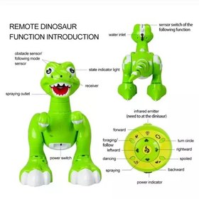 تصویر ربات اسباب بازی دایناسور کنترلی دودزا Dinosaure 