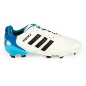 تصویر کفش فوتبال آدیداس مدل تونی کروس رنگ مشکی آبی استوک دار 