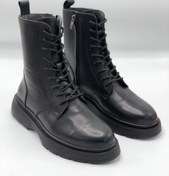 تصویر بوت مردانه ساق دار بندی زیپی چرم طبیعی آستر چرم لژدار طبی - ۴۰ Timberland