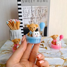 تصویر شمع تدی دندونی کیوت 