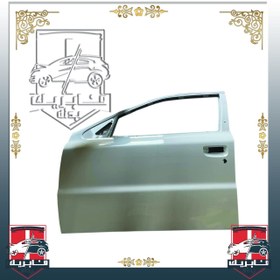 تصویر درب جلو سمند رنگ شده 