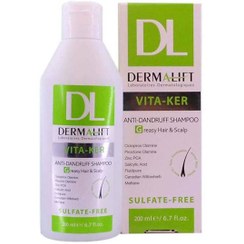 تصویر شامپو ضد شوره درمالیفت ویتاکر مخصوص موهای چرب ۲۰۰ میلی لیتر 