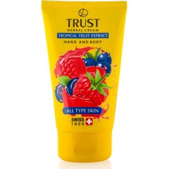 تصویر کرم دست و بدن میوه های استوایی تراست TRUST tropical fruit extract hand and body cream