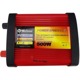 تصویر مبدل برق خودرو ویلیون مدل 12V-TO-220V-500W پشتیبان سرکارخانم رحیمی