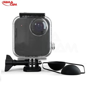 تصویر قاب ضدآب گوپرو مکس با درب لمسی Waterproof Case for Gopro Max with touchscreen