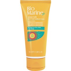 تصویر کرم ضد آفتاب بایومارین (Biomarine) با SPF50 مناسب پوست خشک حجم 50 میلی لیتر 