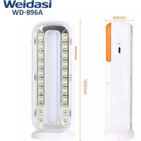 تصویر چراغ اضطراری شارژی ویداسی مدل WD-896A WD-896A