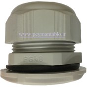 تصویر گلند پلاستیکی با رزوه PG48 metal cable Nylon gland Inch PG48