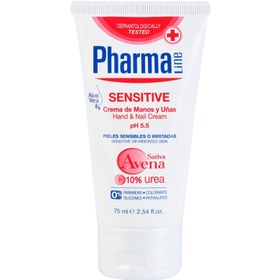 تصویر کرم دست و ناخن پوست حساس فارمالاین حجم 75 میلی لیتر - PharmaLine Sensetive hand & nail Cream 