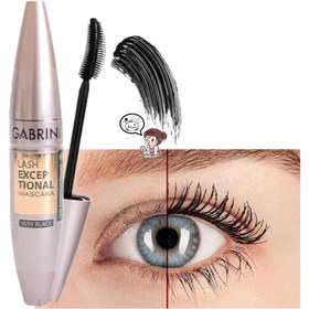 تصویر ریمل گابرینی مدل لش اکسپشنال خیلی مشکی Gabrini Lash Exceptional very black mascara