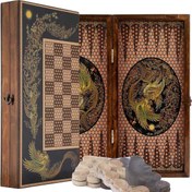 تصویر تخته نرد چوبی طرح مختلف 