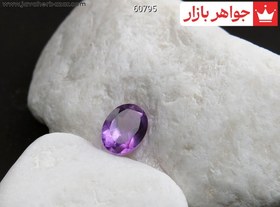 تصویر نگین آمتیست زیبا کد 60795 