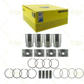 تصویر بوش پیستون با رینگ برند اورجینال کونکس مناسب برای پژو پارس ELX Bosch piston with Konex brand ring