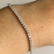 تصویر دستبند تنیسی نقره 3 