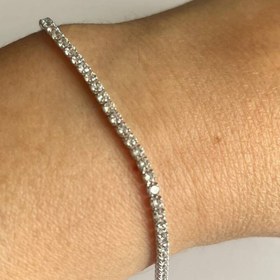 تصویر دستبند تنیسی نقره 3 