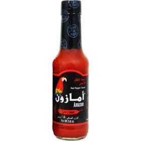 تصویر سس فلفل قرمز آمازون شیشه 98 میل AMAZON مدل HOT RED PEPPER SAUCE AMAZON