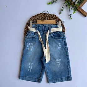 تصویر شلوارک جین ابی بچگانه - ۷۰ 