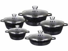 تصویر سرویس قابلمه 10 پارچه چدن دسینی عدنان