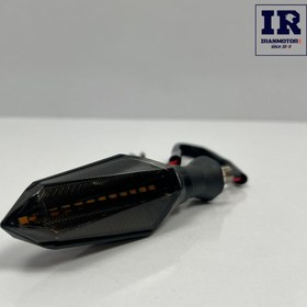 تصویر چراغ راهنمای موتور سیکلت خطی زرد turn signal 