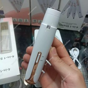 تصویر شیور 4کاره زنانه موزن صورت و بدن ابرو مدل hair remover eyebrow trimmer 