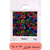 تصویر کیسه خرید کوالا 26در18 دسته موزی بگ فروشگاهی 100عددی 