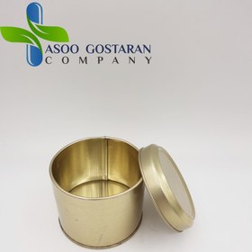 تصویر قوطی فلزی قطر 7/5 سانتیمتر 