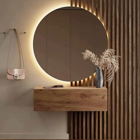 تصویر آینه بک‌لایت مدل دایره 