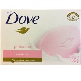 تصویر صابون داو صورتی Dove Pink با رایحه گل رز مقدار 1 ا Dove Pink Rose Cream Soap 100gr Dove Pink Rose Cream Soap 100gr