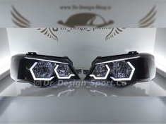 تصویر چراغ جلو اسپرت پراید 132 ، 111 برند مدرن و جمع ساز مدل Bmw بسته دو عددی - مدرن / سفید 