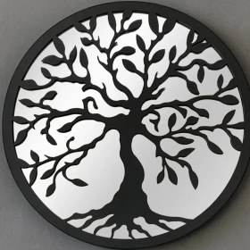 تصویر دیوارکوب آینه‌ای درختی کد ۹۰۳ wall hanging mirror tree code 903