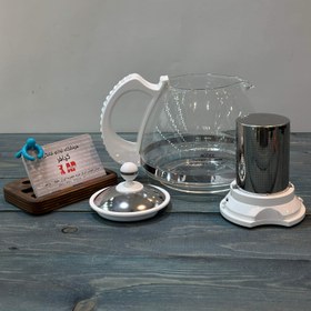 تصویر قوری پیرکس اورجینال چایساز سماوری مکسی و دسینی Original Pyrex teapot, Mexxi and Dessini samovar tea maker