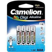 تصویر باتری نیم قلم دیجی آلکالاین 4 عددی کملیون مدل Camelion Digi Alkaline Camelion Digi Alkaline Battery