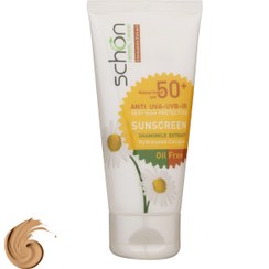 تصویر کرم ضد آفتاب رنگی شونSPF50مدل Natural Tinted Oil Free 