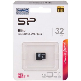 تصویر رم میکرو ۳۲ گیگ سیلیکون پاور Silicon Power Elite V10 U1 C10 100MB/s ا Silicon Power Elite V10 U1 C10 100MB/s 32GB MicroSD Memory Card Silicon Power Elite V10 U1 C10 100MB/s 32GB MicroSD Memory Card