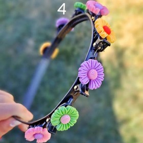 تصویر تل سر کلیپسی طرح گل 