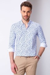 تصویر پیراهن مردانه آستین بلند گلدار | پیر کاردین Pierre Cardin G021GL004.000.771477 