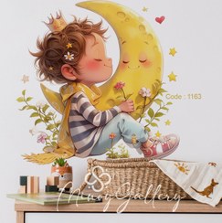 تصویر استیکر دیواری اتاق کودک مینوی گالری کد 1163 