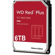 تصویر هارددیسک اینترنال وسترن دیجیتال سری رد پلاس ظرفیت 6 ترابایت Western Digital Red Plus 6TB 3.5" 5400rpm 64MB Internal Hard Drive