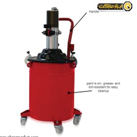 تصویر گریس پمپ بادی 20 لیتری فشار قوی بیگ رد مدل TRH20 BIG RED Grase Injector Model TRH20