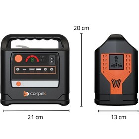 تصویر پاور استیشن کانپکس مدل TW-BK-009 ظرفیت ۶۰۰۰۰ میلی آمپر ساعت ۳۰۰ وات 