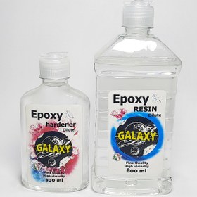 تصویر رزین اپوکسی شفاف مدل CR706 حجم 900 میلی لیتر مجموعه دو عددی 