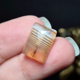 تصویر نگین سنگ عقیق سلیمانی معدنی کد Z7107 