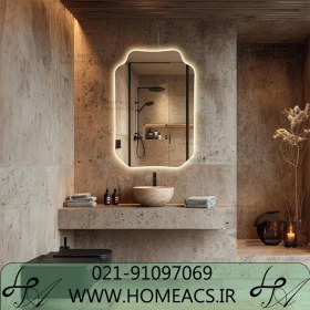 تصویر آینه دستشویی مدل R114 