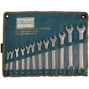 تصویر مجموعه 12 عددی آچار یک سر تخت یک سر رینگی نولان مدل 301212 Nolan 301212 Combination Wrench 12 PCS