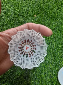 تصویر توپ بدمینتون‌خارجی برند تالبوت فسفری و سفید - فسفری 