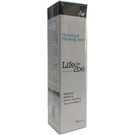 تصویر کرم آبرسان و مات کننده پوست چرب حجم 50 میلی لیتر لایف توبی Life 2Be Hydrating and Mattifying Cream 50 ml