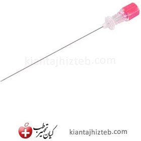 تصویر سرسوزن اسپاینال دکتر جی گیج ۱۸ صورتی Drj spinal needle gage 18 pink