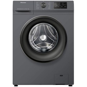 تصویر ماشین لباسشویی هایسنس 6 کیلویی WFVC6010 سفید نقره ای Hisense WFVC6010 Washing Machine 6KG A+++ Stainless Steel 1000rpm